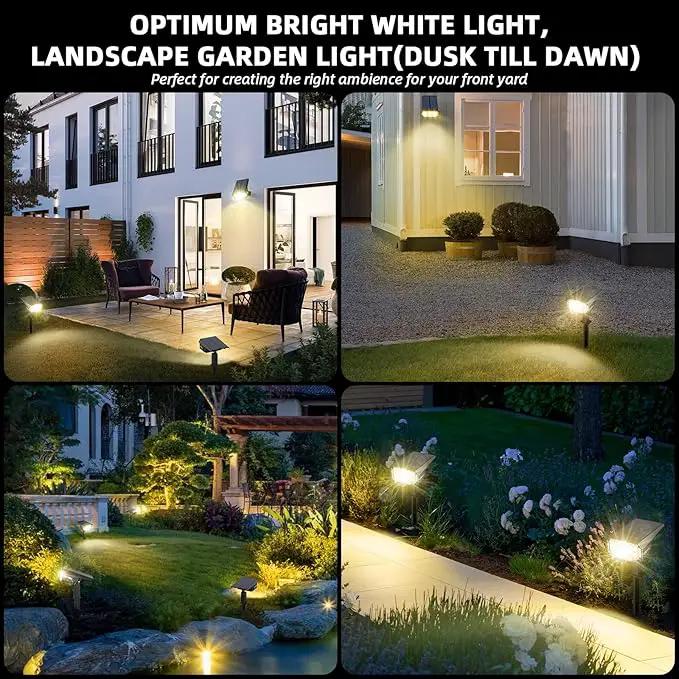 3 Brightness Modes Solar Outdoor Lights with Super Bright 40LEDs, 360 Adjustable Lighting Angle, USB Charging, Longer Working Time, Waterproof, Patio, Porch, Driveway by GreenHaven Gardens