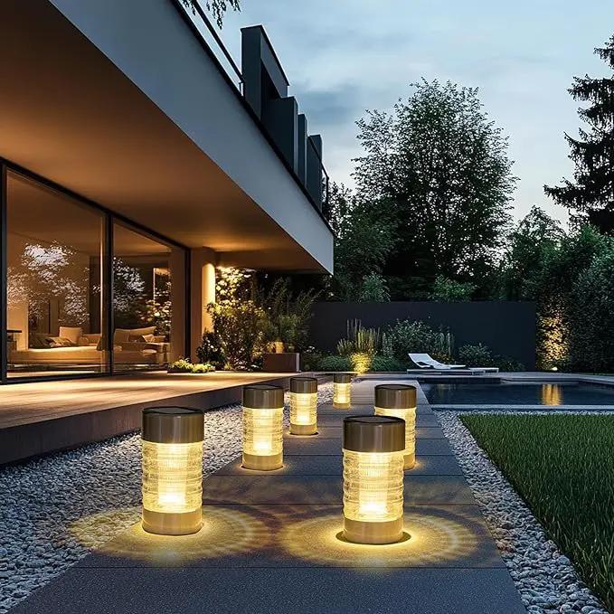 Dazzle Bright Solar Pathway Lights Outdoor, 12 Pack LED Solar Powered Waterproof Garden Lights, Landscape Lighting for Walkway Driveway Lawn Patio Yard Decoration, Warm White by GreenHaven Gardens