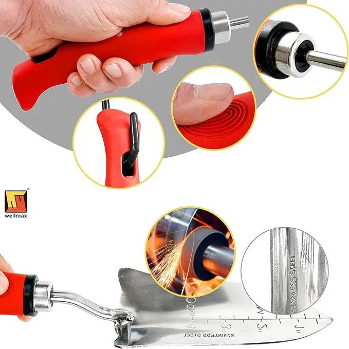 Wellmax 12-Piece Heavy-Duty Garden Tools Set with Bonus Accessories – Heavy Duty Garden Tools with Non-Slip Rubber Grip, Perfect for Digging, Weeding, Pruning & Planting by GreenHaven Gardens