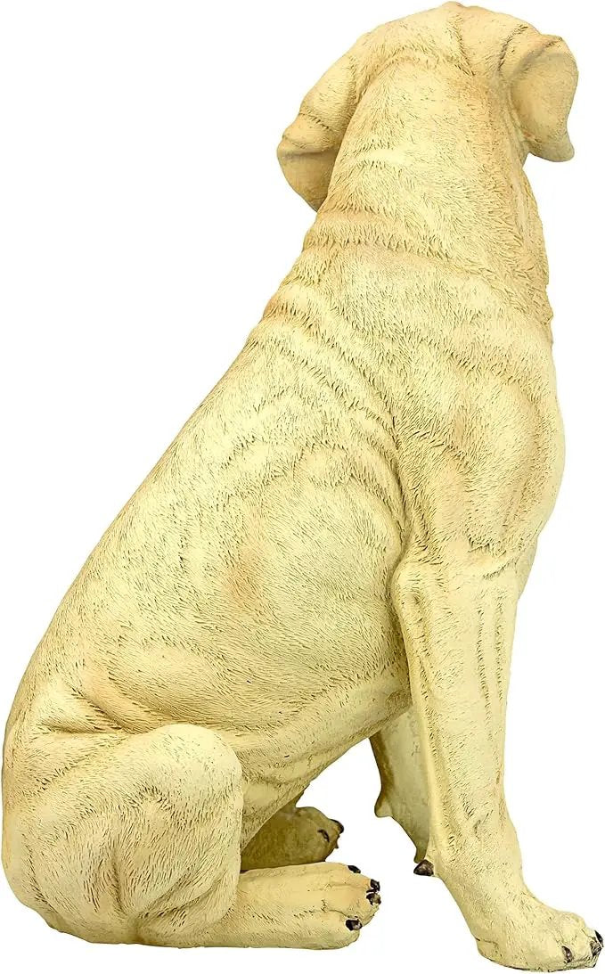 Design Toscano Golden Labrador Retriever Dog Garden Statue, 15 Inch, Full Color by GreenHaven Gardens
