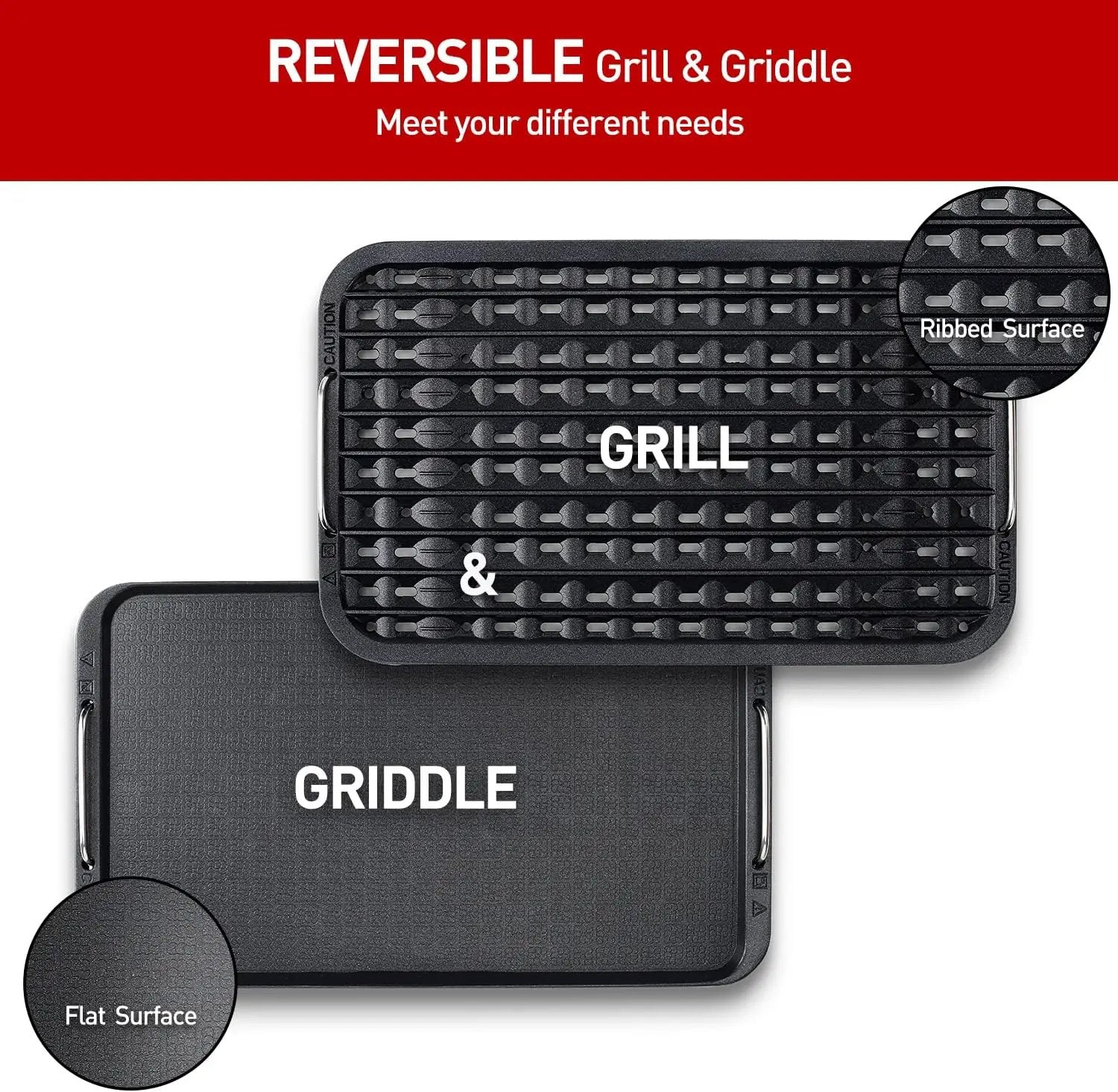 Indoor Smokeless Grill, Techwood 1500W Electric BBQ Grill with Temperature Control, Korean Grill Removable Grill & Griddle Plates, Tempered Glass Lid by GreenHaven Gardens