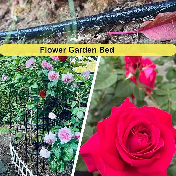 Cuckoo Soaker Hose 50ft With 1/2" Diameter-Soaker Hose Kit with Heavy Duty Rubber Hose for Irrigation-Save 70% Water-Great for Garden Flower Beds,Trees,Vegetables amd Seedings(1/2X50-2) by GreenHaven Gardens