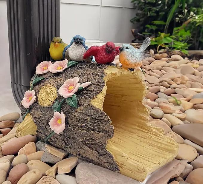 Bird Gutter Downspout Statue, Splash Block, Eco-Friendly Resin Decorative Gutter Extension Downspout, 3x4 Inch Gutter Extender Diverter, Rain Gutter Guard & Noise Dampener, Ideal Outdoor Gift by GreenHaven Gardens
