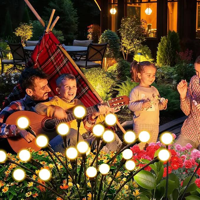Solar Lights Outdoor (4 Pack-40 LEDs)，Waterproof Garden Fairy Swaying Firefly Lights ，Gifts for Outdoor Decorations，Suitable for Patio, terraces, lawns and Paths by GreenHaven Gardens