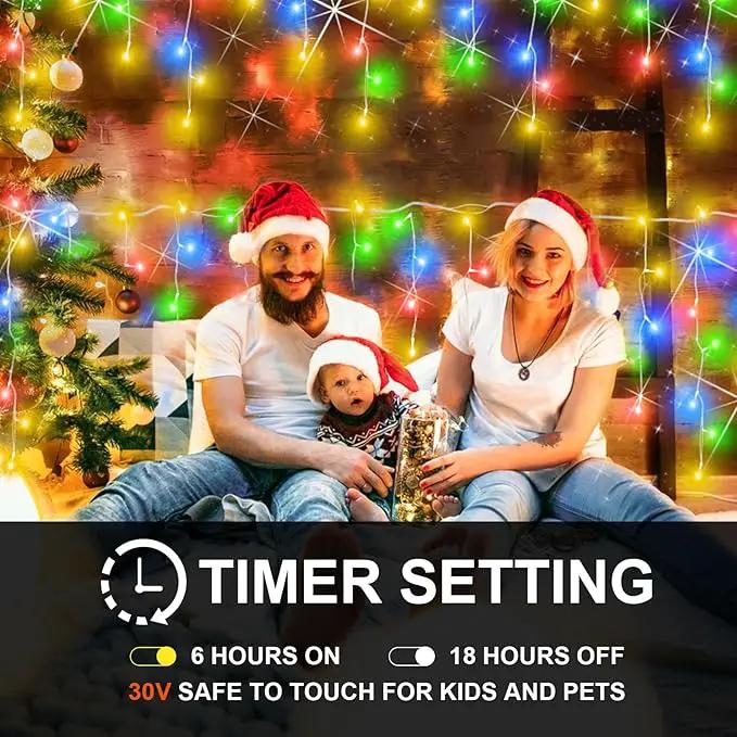 49FT 450LED F8 Upgraded Christmas Lights Decorations - 8 Modes Waterproof Outdoor Fairy String Lights With Memory and Timer - Plug-in for Holiday, Party, Wedding, Home, Roof by GreenHaven Gardens
