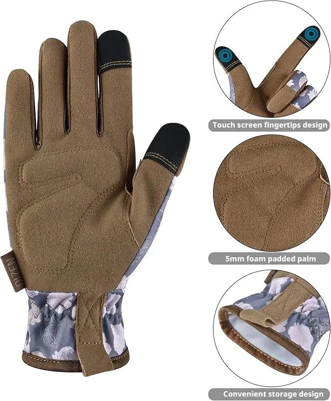 Gardening Gloves for Women and Men, Garden Gloves with Touch Screen, Thorn Proof Puncture Resistant Working Gloves, Gardening Gifts for Women, Size Small by GreenHaven Gardens