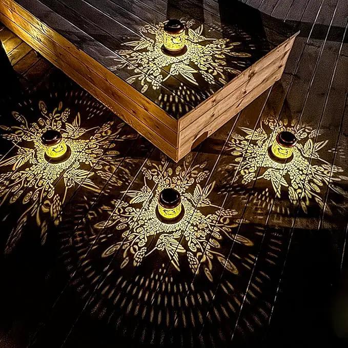 2 Pack Hummingbird Outdoor Solar Hanging Lanterns Waterproof LED Solar Lights Metal Decorative Lanterns for Garden, Patio, Courtyard, Backyard, Yard Decor Unique Hummingbird Gifts for Women Gardening by GreenHaven Gardens