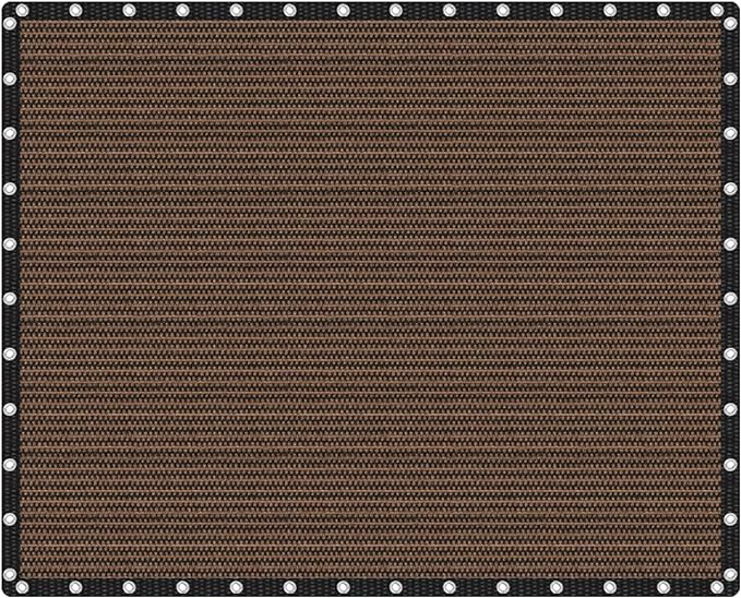 VICLLAX Shade Fabric Sun Shade Cloth Privacy Screen with Grommets for Patio Garden Pergola Cover Canopy 16x20 FT, Mocha by GreenHaven Gardens