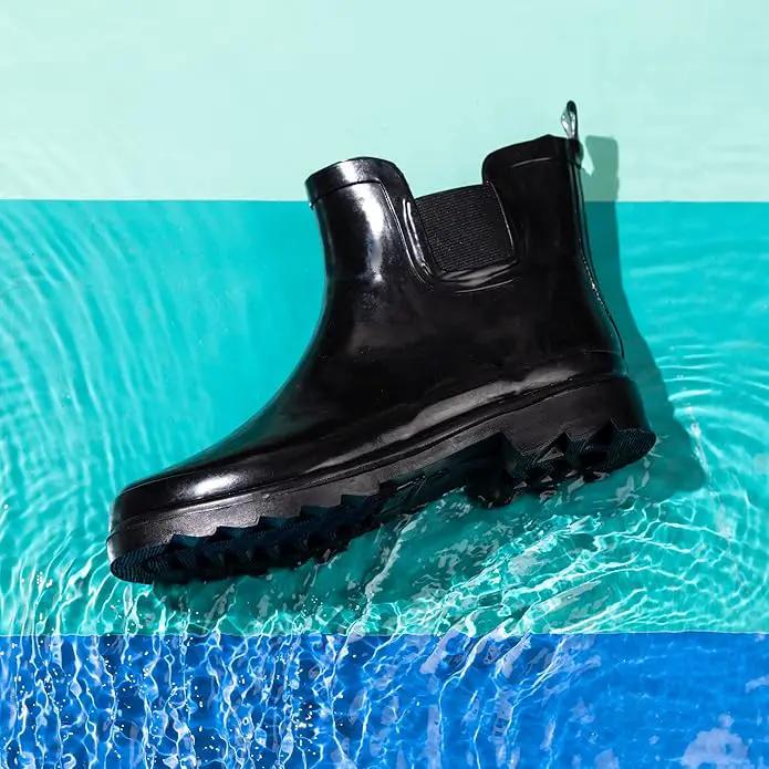 NORTY - Womens Ankle Rain Boots - Ladies Waterproof Winter Spring Garden Boot runs ½ size large by GreenHaven Gardens