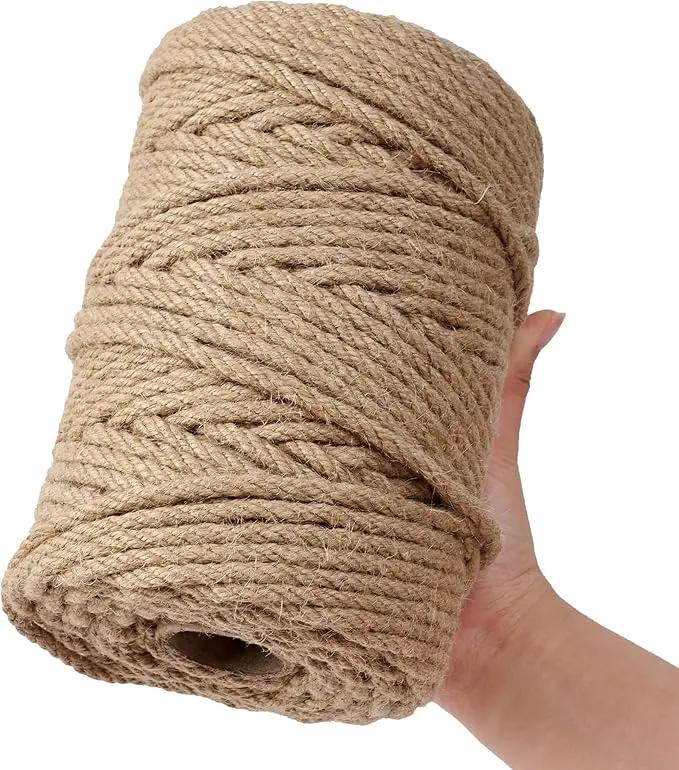 Natural Jute Twine,328 Feet 1/4 inch Hemp Twine Rope for Gift Wrapping Craft Plant Garden Christmas Handmade Arts Decoration Packing String Home Decor by GreenHaven Gardens