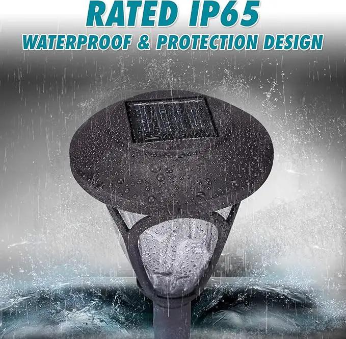 HECARIM Solar Lights Outdoor, 10 Pack Solar Pathway Lights, Solar Powered Garden Lights, Waterproof LED Solar Landscape Lights for Walkway, Pathway, Lawn, Yard and Driveway… by GreenHaven Gardens