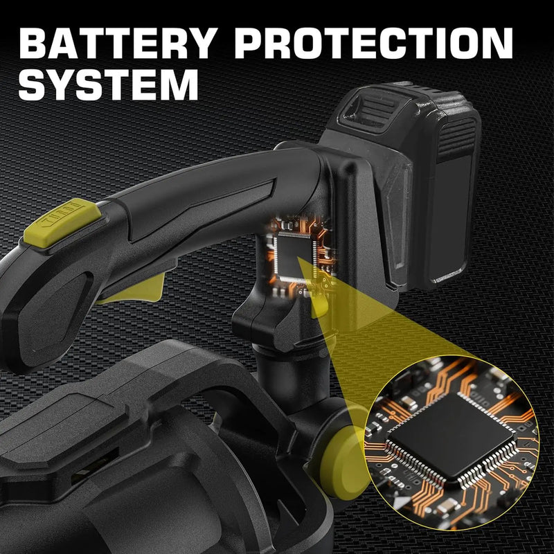 Leaf Blower for Dewalt 20V Battery, Brushless Blower with Variable 5-Speed, Turbo, 0-90° Adjustable Handle, 500 CFM 150-MPH Blowers for Lawn Care, Patio Cleaning (Battery Not Included) by GreenHaven Gardens