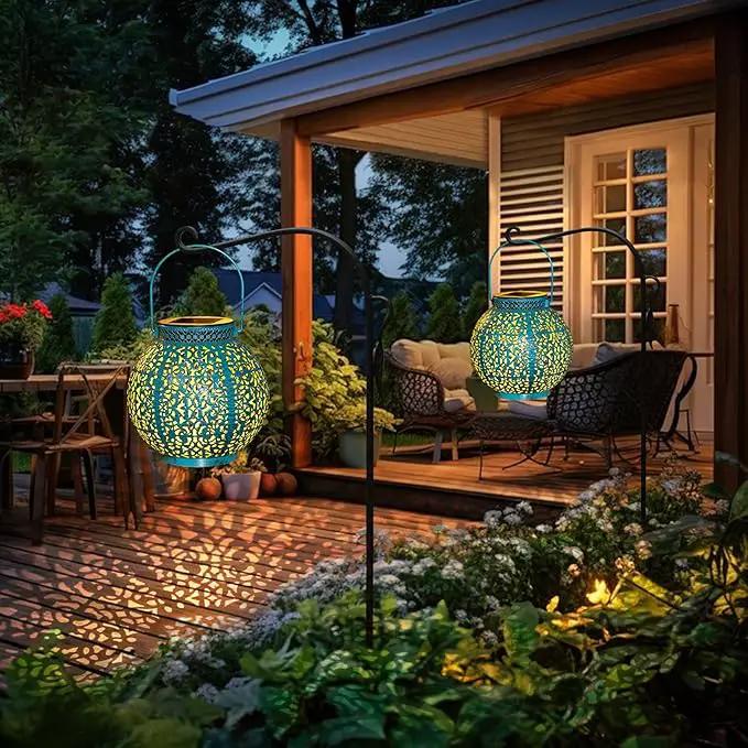 TAKE ME Solar Lanterns Outdoor Lights Waterproof Garden Lanterns for Patio,Outside Mothers Day Gifts Mom Wife Grandma Birthday Gifts [Set of 2] by GreenHaven Gardens
