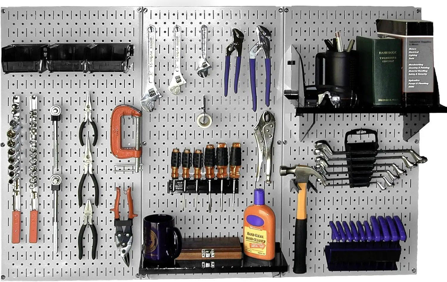 Wall Control Metal Pegboard and Accessory Kit by GreenHaven Gardens