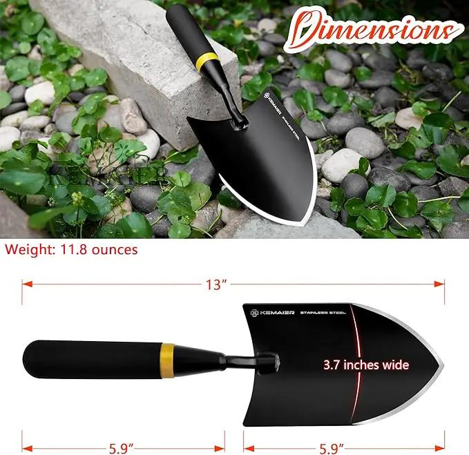 Garden Tool Set - Featuring a Heavy-Duty Stainless Steel Hand Cultivator, Transplant Shovel, Trowel, Crack Weeder, and Dandelion Weeder - The Ultimate, Unbreakable Gardening Gift by GreenHaven Gardens