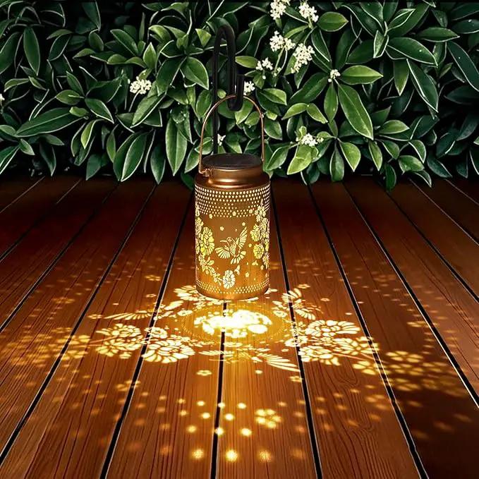 2 Pack Hummingbird Solar Lanterns Outdoor Waterproof, Metal Hanging Lights Decorations for Garden Yard Lawn Patio, Hummingbird Gifts for Women Mom Grandma Sister for Mother'Day Christmas by GreenHaven Gardens