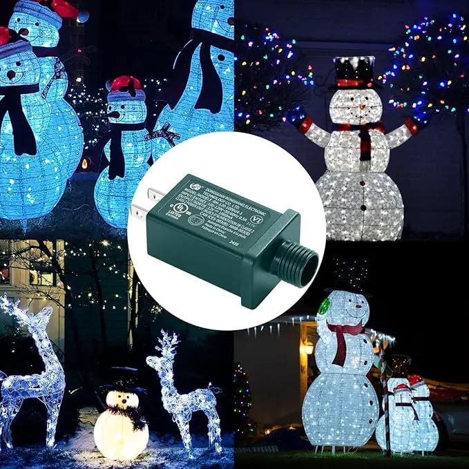 Replacement Yard Inflatable Adapter Power Supply Adaptor - 12V 1.0A 2Pcs - Inflatable Plug Replacement Class 2 Power Supply - Green - for Christmas Tree Light/Thanksgiving Yard Blow Up Decorations by GreenHaven Gardens