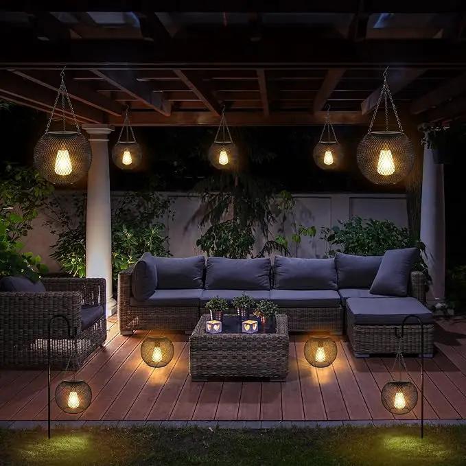 pearlstar Solar Lanterns Outdoor,Upgraded Solar Lights for Outside Decorative Outdoor Hanging Lights Waterproof Solar Lantern Lighting for Yard Garden Patio Pathway Tree,2 Pack by GreenHaven Gardens