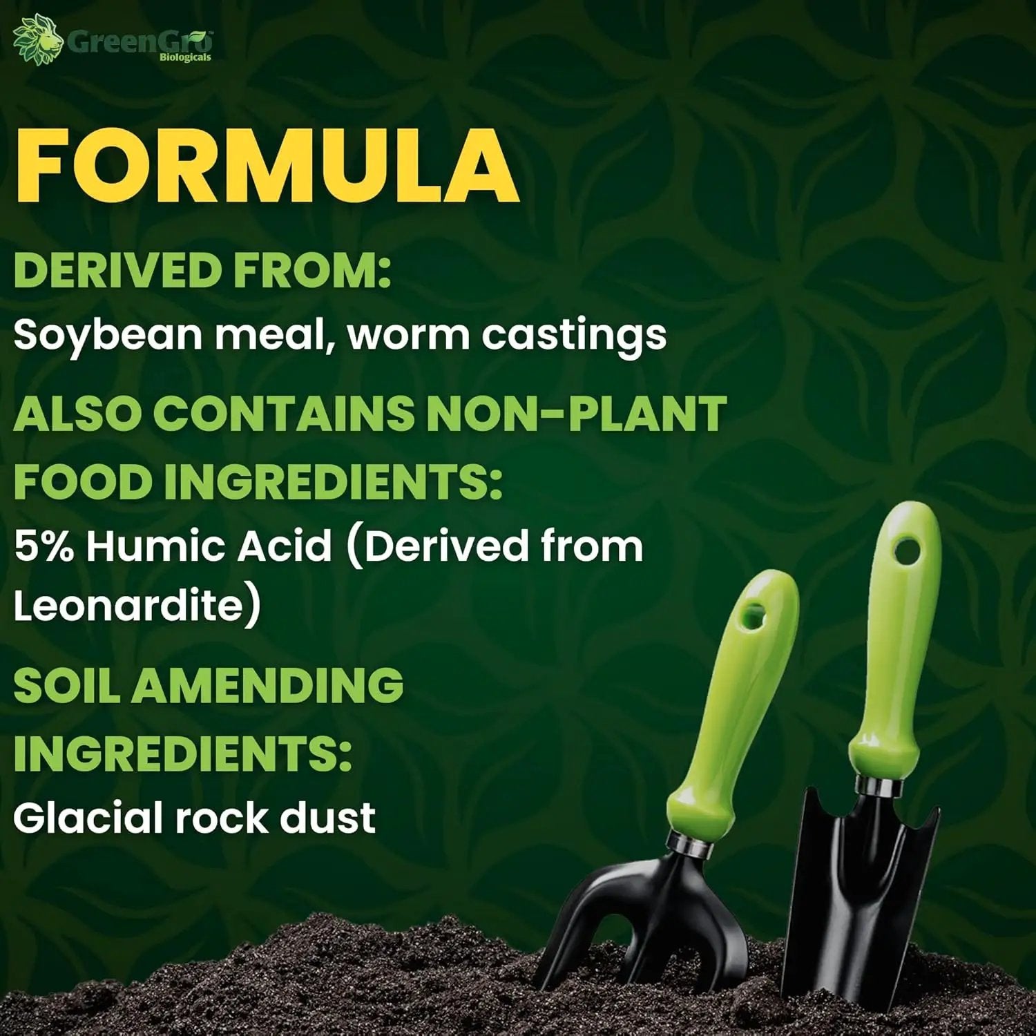 GreenGro Earthshine - Biochar & Humic Acid Blend/Activated Charcoal/Sequesters Carbon/Organic Soil Booster, Top Soil, Plant Food/Compost Tea/Derived from Worm Castings / 30 lb. by GreenHaven Gardens