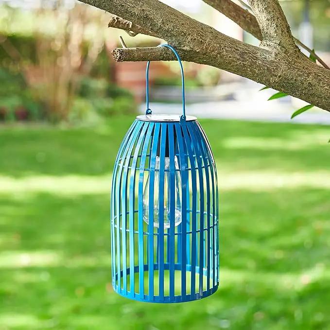 Solar Lantern Outdoor Waterproof Hanging Metal Birdcage Shaped Lantern Decorative Solar Light for Garden Yard Patio Porch by GreenHaven Gardens