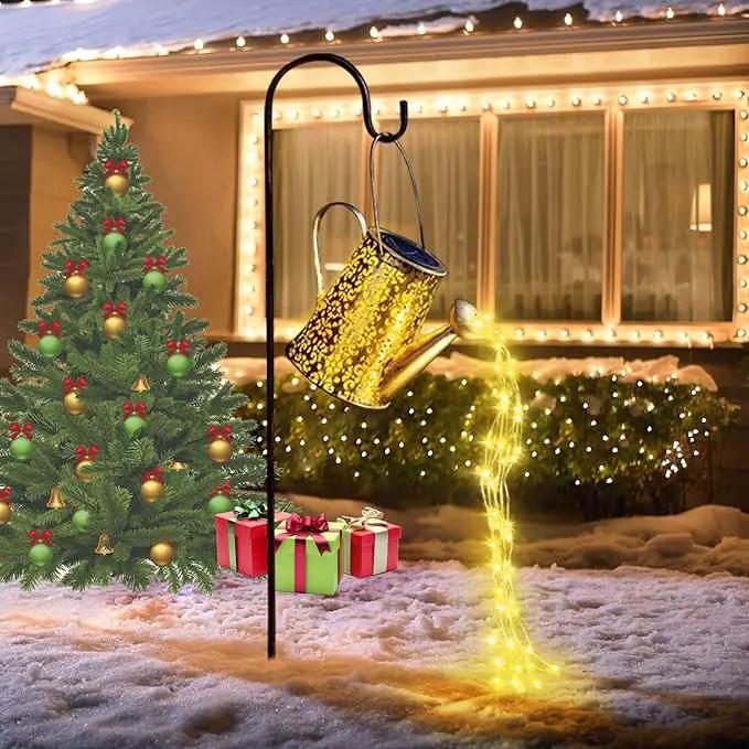 Solar Watering Can Lights Hanging Kettle Lantern Light - Waterproof Garden Decor Metal Retro Lamp for Outdoor Table Patio Lawn Yard Pathway with Hook by GreenHaven Gardens