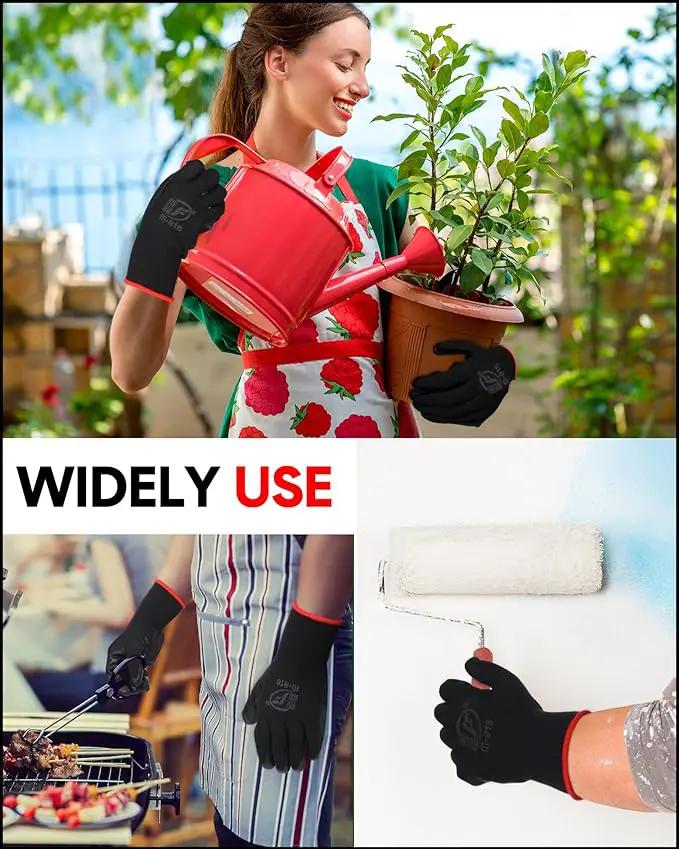 Nuogo 24 Pairs Gardening Gloves for Men Women Rubber Coated Landscaping Work Gloves Safety Work Construction by GreenHaven Gardens