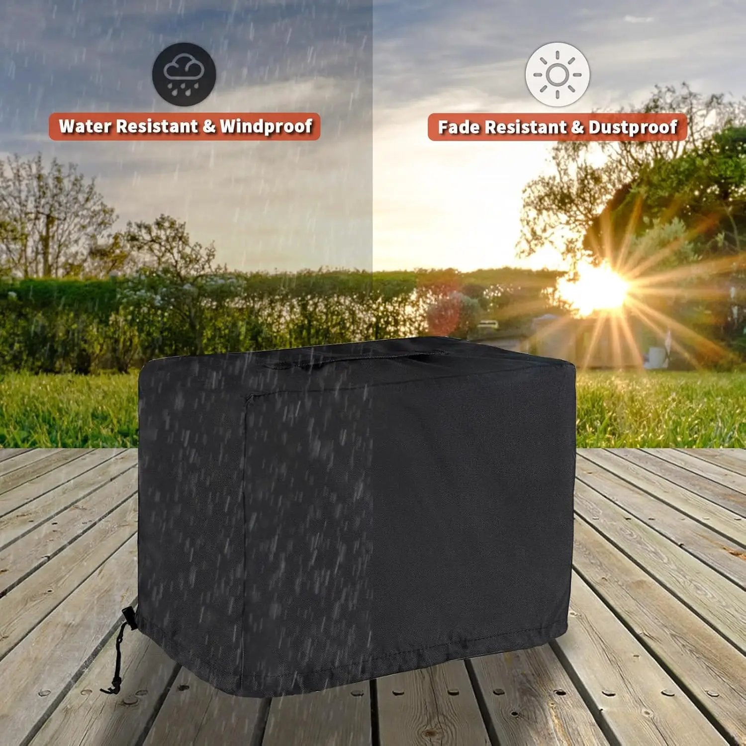 Pizza Oven Cover for Blackstone 2238 Outdoor Pizza Oven, Heavy-Duty 600D Protective Cover for Blackstone 13" Tabletop Rotating Pizza Oven by GreenHaven Gardens