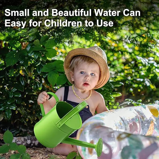 Finderomend Watering Can, Metal Watering Can 1.5L/51oz, Iron Art for Watering Bucket Home Office Small Portable Indoor Watering Equipment (Green) by GreenHaven Gardens