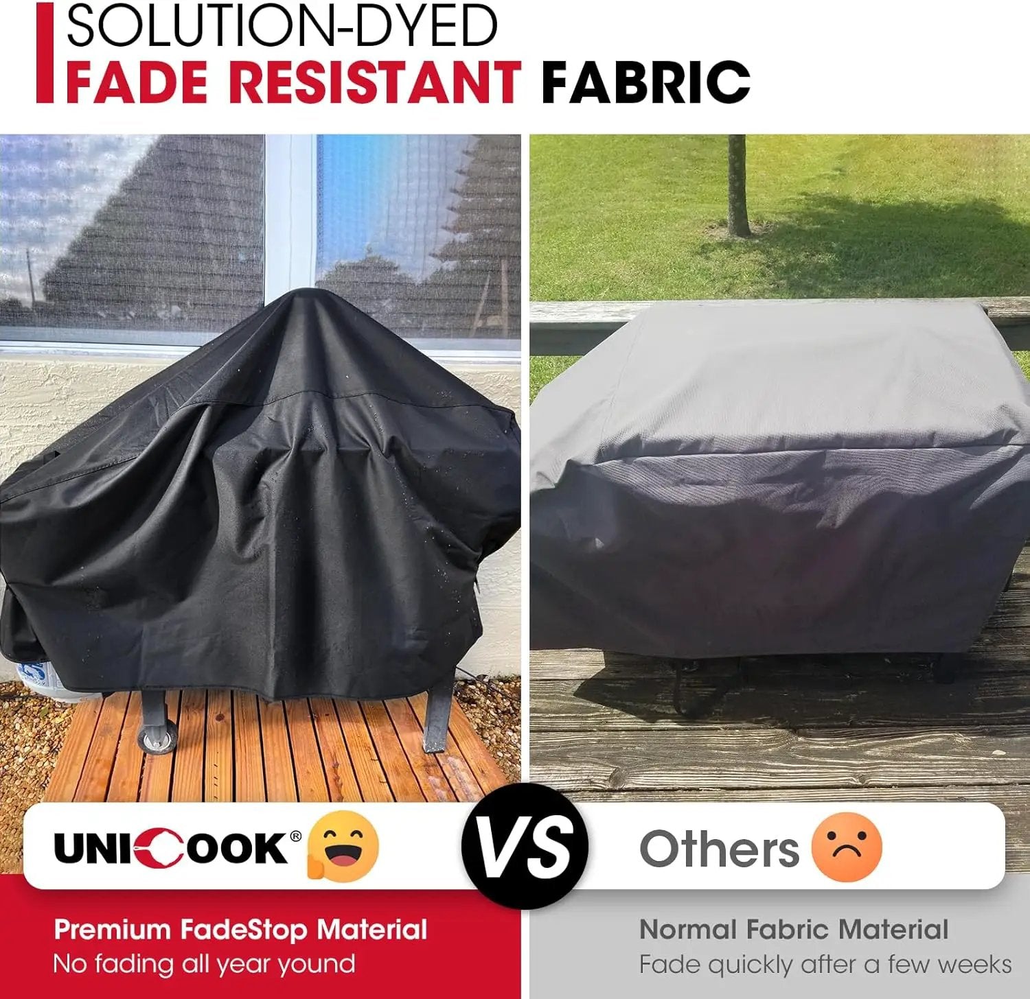 Unicook 28 Inch Griddle Cover for Blackstone and Nexgrill Cooking Station, Heavy Duty Waterproof Flat Top BBQ Grill Cover with Sealed Seam, Includes Support Pole, Black by GreenHaven Gardens