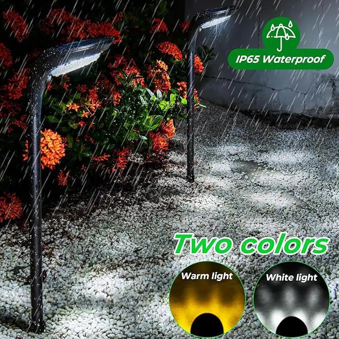 JSOT Solar Garden Lights - 6 Pack Solar Pathway Lights Path Light Landscape Lighting for Outside Yard Backyard Driveway Walkway by GreenHaven Gardens