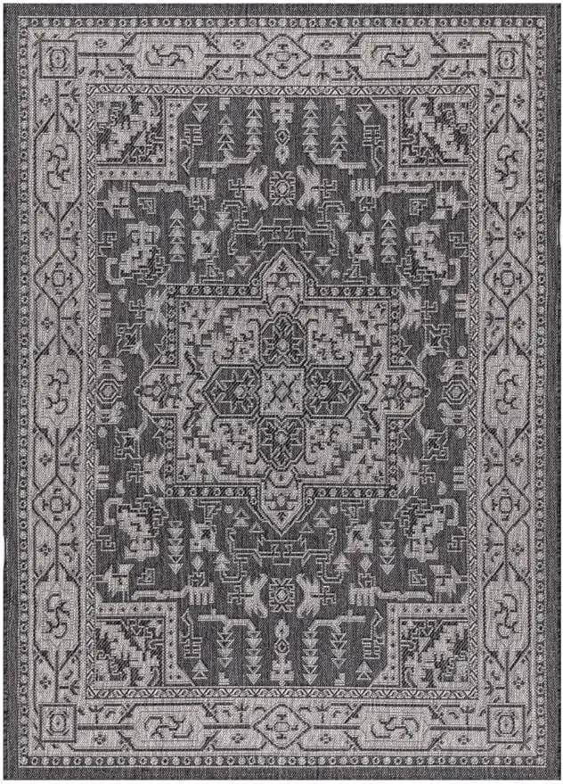 Keen Home Design Terrace Outdoor Area Rug - 4x6 Washable Indoor/Outdoor Rug for Patio, Kitchen, Balcony, Beach, Garden, Deck and Porch, Size: 3'10"x5'7" by GreenHaven Gardens