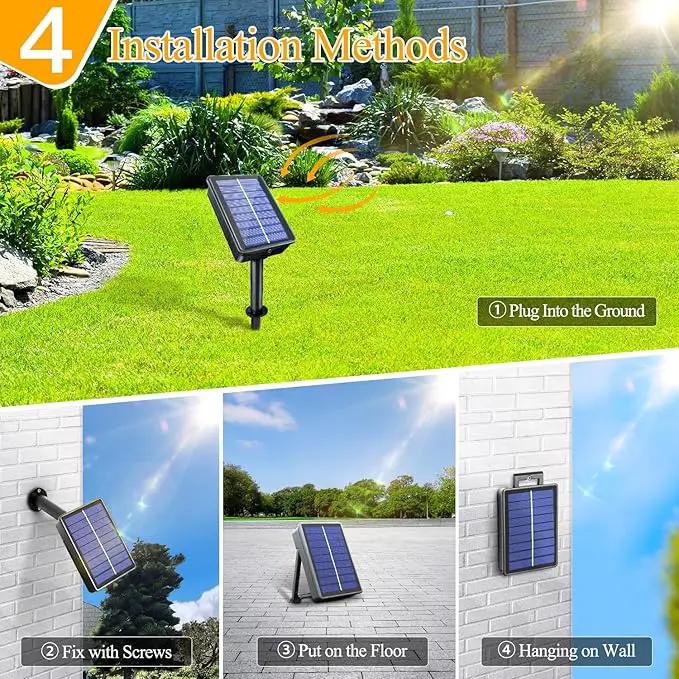 Ollny Solar String Lights Outdoor, 2 Pack Total 80FT 240LED Solar String Lights, 8 Modes IP67 Waterproof Fairy Lights for Outside Yard Garden Holiday Xmas Decorations, Warm White by GreenHaven Gardens