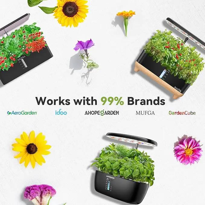 inbloom Fragrant Bouquet Seed Pod Kit for AeroGarden, iDoo, Ahopegarden, GARDENCUBE, 7 Pods (350+ Flower Seeds with Sunflower, Petunia, Mexican Marigold, Cockscomb, French Marigold, Dahlia) by GreenHaven Gardens