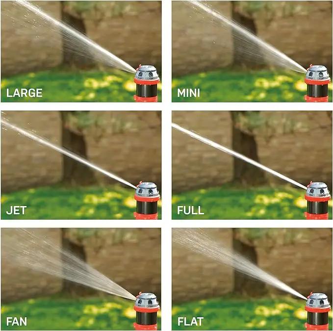 Eden 96122 6-Pattern Mobile Rotary Sprinkler Bundle with Melnor 65131AMZ Mini Oscillator Sprinkler, Waters Up to 80 ft. Diameter by GreenHaven Gardens