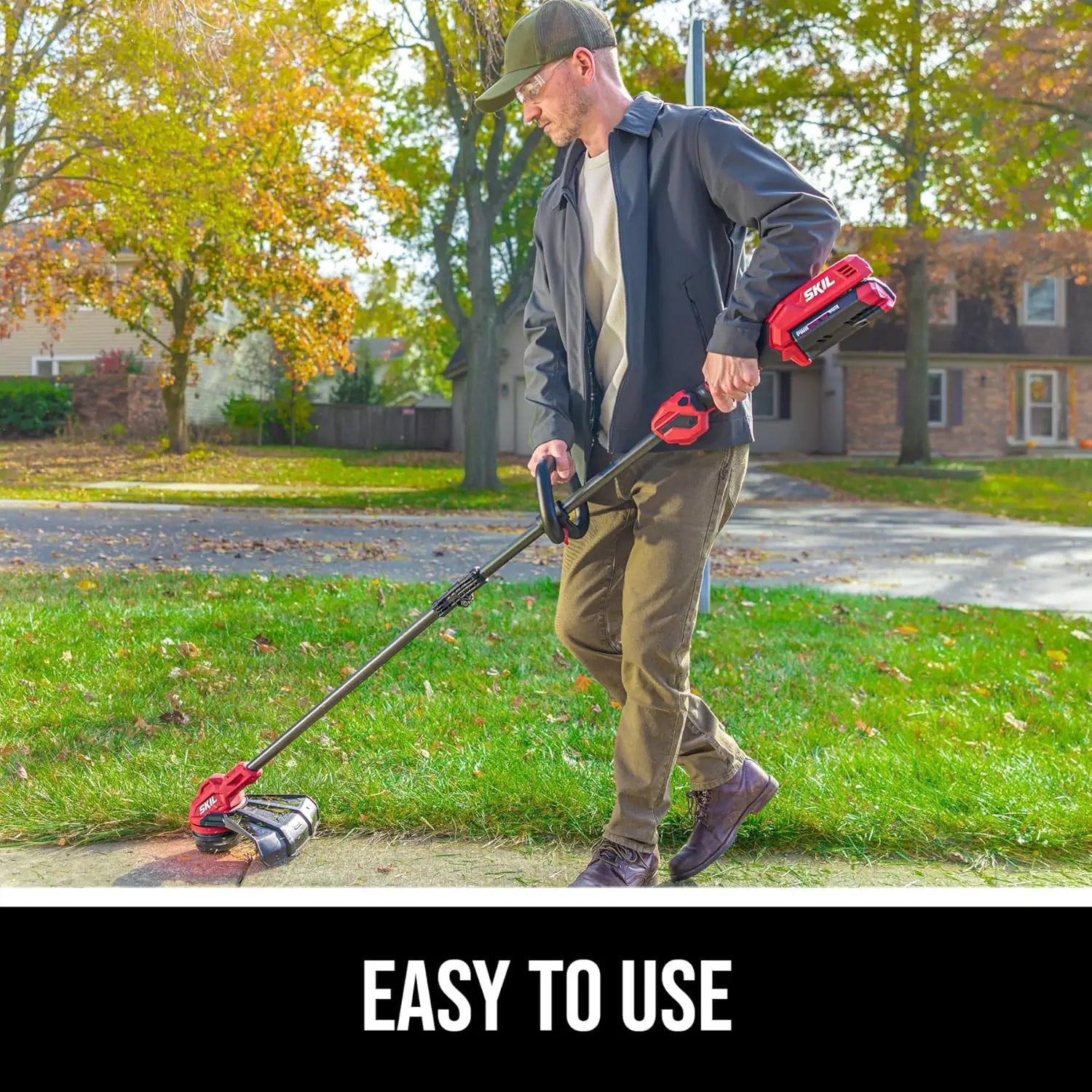 SKIL 40V 14 in.String Trimmer Kit with Twist Load Including 2.0Ah Battery and 60W Charger-LT1400C-11 by GreenHaven Gardens