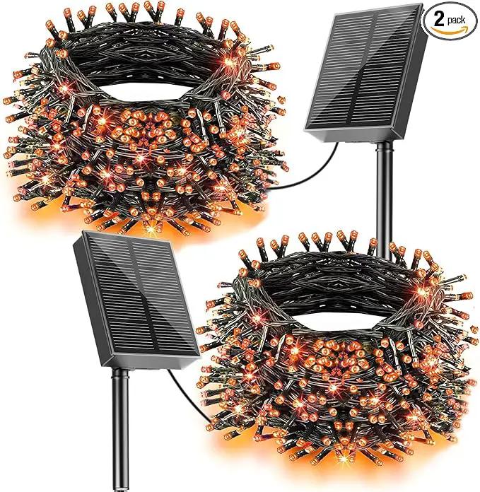 2 Pack Solar Christmas Lights, Total 400LED 144FT Solar String Lights Outdoor Waterproof, 8 Modes Christmas Light for Outside Xmas Tree Patio Yard Garden Festival Decorations by GreenHaven Gardens