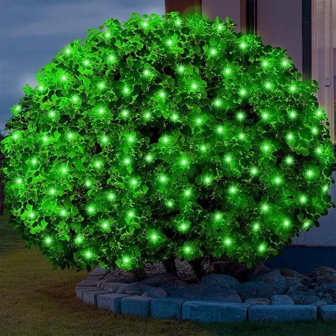 6Ftx4Ft LED Christmas Net Lights Green Wire,Connectable UL Certified Waterptoof Net Lights for Bushes Trees Shurb Garden Outdoor Christmas Decorations by GreenHaven Gardens