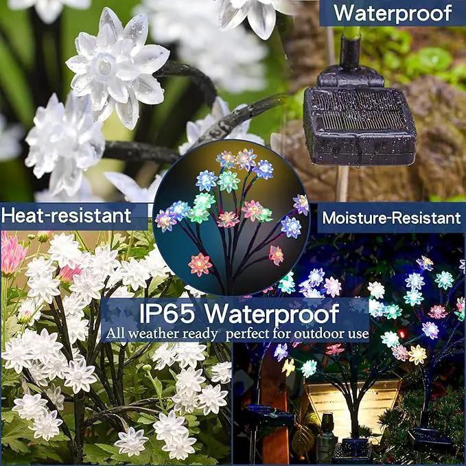 TONULAX Solar Garden Lights - Upgraded Landscape Tree Lights with Larger Solar Capacity, Decorative Light Outdoor for Pathway, Patio, Front Yard Decoration(2 Pack) by GreenHaven Gardens