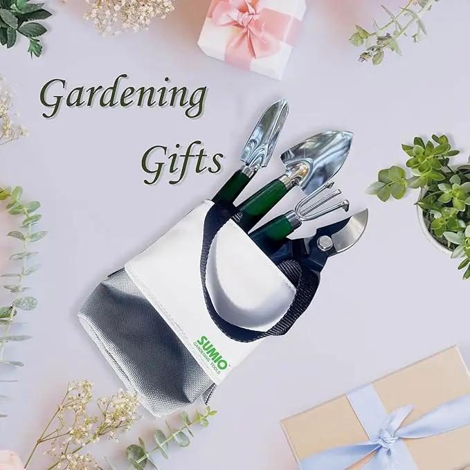 SUMIO Mini Garden Tool kit, Desk Indoor Plant Tool Set, Portable Garden Tool Set, Succulent Tools Kit, Office Planting by GreenHaven Gardens