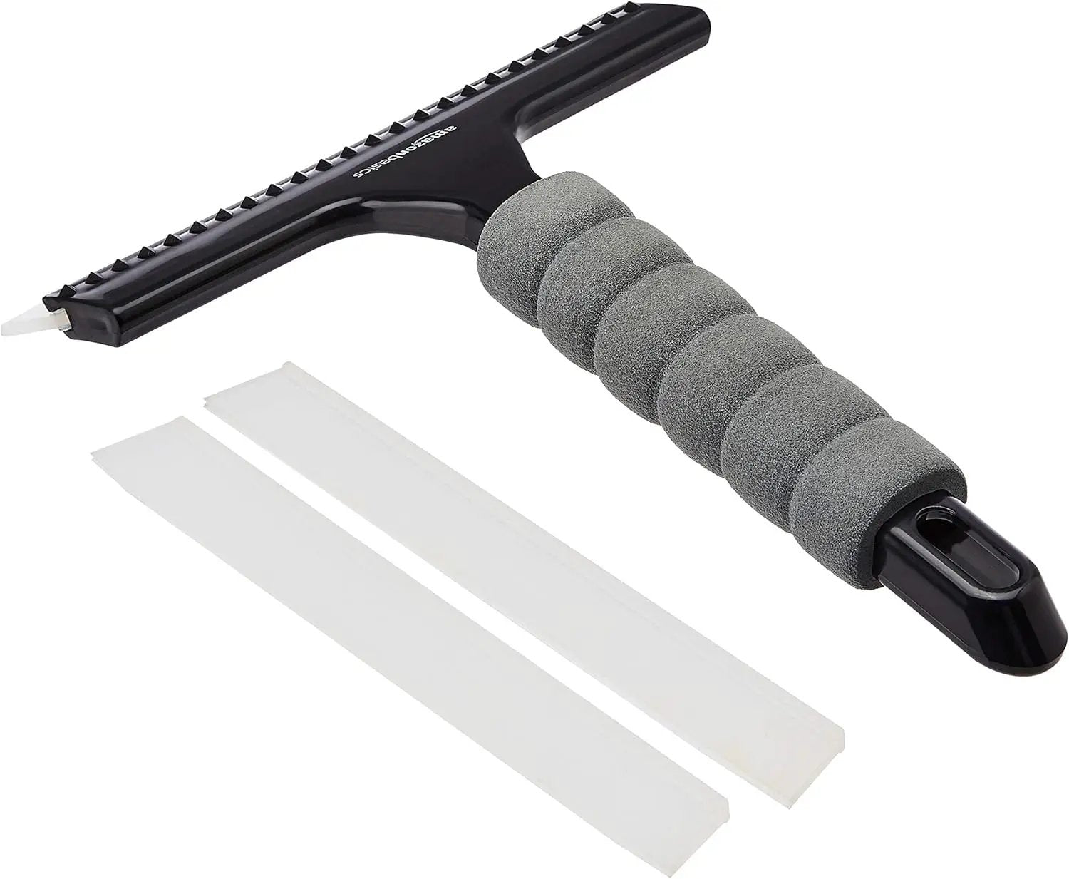 Amazon Basics Window Squeegee with Handle for Car Windows, Glass, Mirror, Black by GreenHaven Gardens