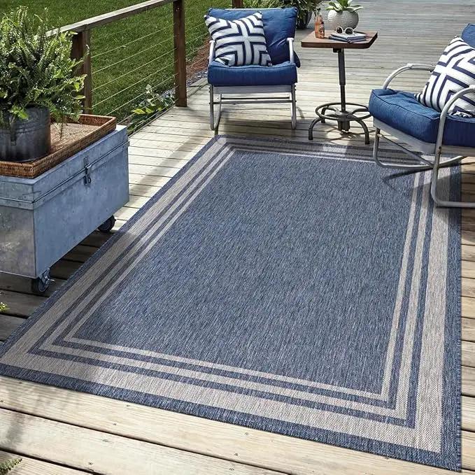 Keen Home Design Terrace Outdoor Area Rug - 9x12 Washable Indoor/Outdoor Rug for Patio, Kitchen, Balcony, Beach, Garden, Deck and Porch, Size: 8'10"x12' by GreenHaven Gardens