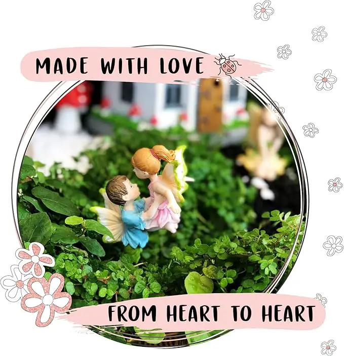 WILD PIXY Miniature Fairy Figurine - Fairy Garden Fairies with an Inspiration Theme, Includes A Fairy Poem and Gift Box, Gorgeous Miniature Garden Decoration for Indoor or Outdoor Fairy Gardens by GreenHaven Gardens