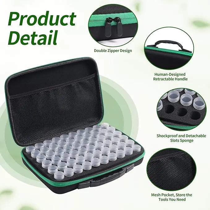 Seed Storage Box, Portable Seed Saving Box, Sturdy Seed Organizer Kit Seed Envelopes Funnel Label, Seed Container for Flower Plants Vegetable Seed, M-60 Slots by GreenHaven Gardens