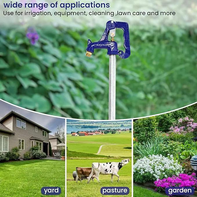 5.25FT Frost-Free Yard Hydrant, Freezeless Frost Proof Hydrant,Total Length 5.25ft, 36" Bury Depth,Water Hydrant 3/4" Pipe Connection,for Yard,Garden,Pasture Irrigation and Drinking by GreenHaven Gardens