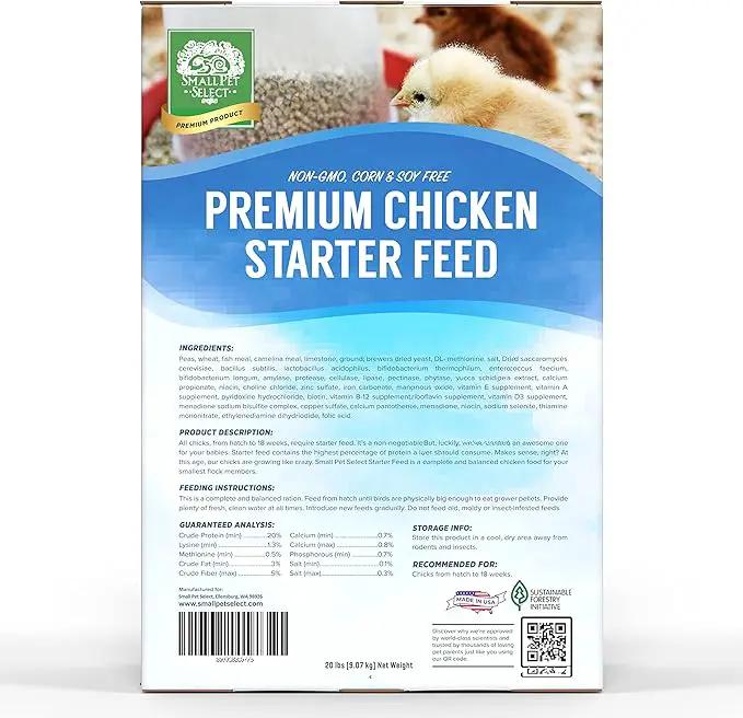 Small Pet Select - Chicken Starter Feed (Corn-Free/Soy-Free/Non-GMO), 20lb by GreenHaven Gardens