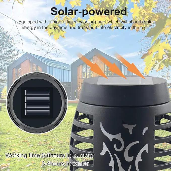 16 Pack Upgraded Solar Lights Outdoor, Mini Solar Torch Lights with Flickering Flames, Waterproof Landscape Decoration Dancing Flame Lights for Garden Pathway Yard, Auto On/Off Dusk to Dawn by GreenHaven Gardens