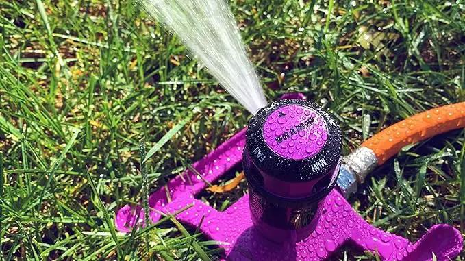 Dramm ColorStorm Gear Drive Sprinkler on Heavy Duty,Durable Metal Base, 4 Patterns, Ideal for Small, Medium & Large Areas with Pass Through Feature, Green, 40 Foot Diameter by GreenHaven Gardens