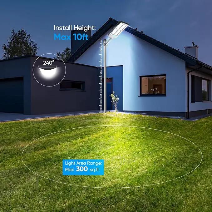2025 New Solar Street Lights Outdoor Waterproof 6500K 20000LM 5730 LEDs Solar Parking Lot Lights Dusk to Dawn Flood Light Motion Sensor and Remote Control for Area Lighting Yard, 2 Pack by GreenHaven Gardens