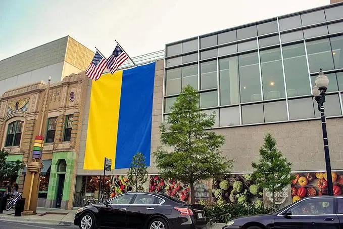 Ukraine Extra Large Flag 10x15FT Giant Ukrainian National Polyester Flag With 5 Grommets For Patriotic Ukrainian Themed Festival Events Party Decoration(Ukraine, 10x15FT) by GreenHaven Gardens