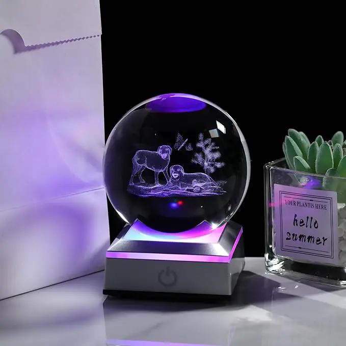 3D Crystal Ball Labrador Retriever Gifts for Women Men - Labrador Retriever Statue Paperweight Birthday Christian Gifts for Best Friend Daughter Keepsake Paperweight -Dog Figurines Statues Home Decor by GreenHaven Gardens